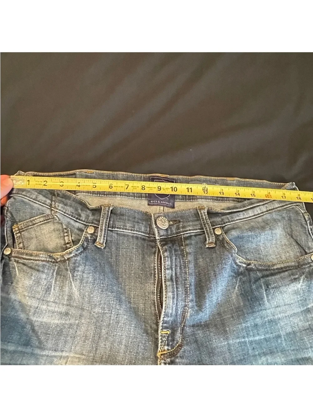 Rock Republic  Relaxed Straight Jeans Men's 36x32 Blue Cotton Faded
